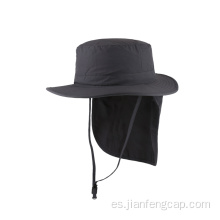 Sombrero de pescador de tejido nailon con capa